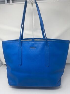 Furla Electric Blue Leather Tote